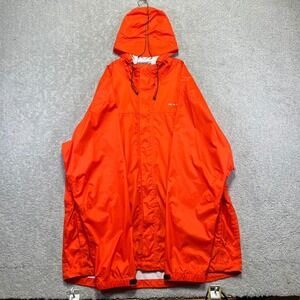 Grundens Gage Jacket Mens XXL Hi Vis Orange Storm Rain Hooded Fishing Outdoor
